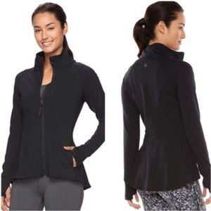 Black Gaiam Zip Up Jacket